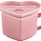 Miss Valentine Pink Ceramic Candy Heart Mug & Saucer